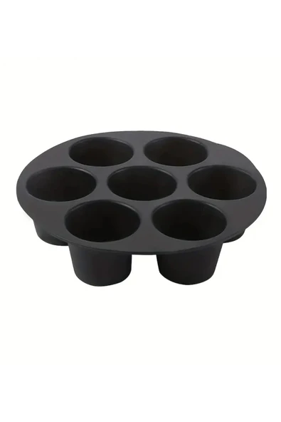 NACTUMU 7 Gözlü Silikon Airfryer Kek ve Çörek Pişirme Kalıbı, Muffin Cupcake Yapma İçin Çok Amaçlı ürün görseli