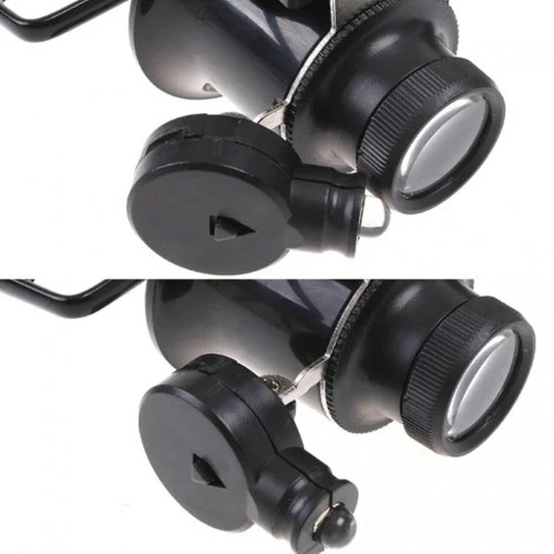 Gözlük Model Çıft Led Aydınlatma ,saat Onarımı Için Harika Büyüteç - Resim 5