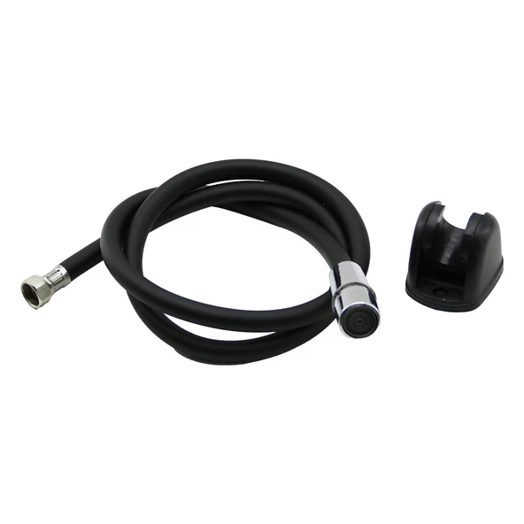 SİYAH PLASTİK PERLATÖRLÜ TAHARATMATİK HORTUM  120CM (5284) ürün görseli