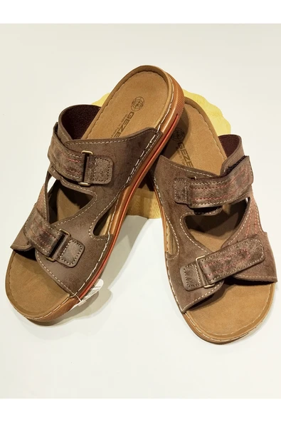 Monalisa Home 40 Numara Kahve Rengi Figürlü Gösterişli Terlik ürün görseli 1