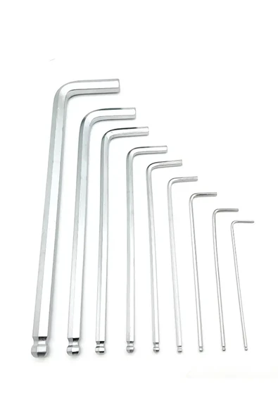 NACTUMU 9 Parça Çelik Alyan Seti, Kısa Düz ve Köşe Alyan Anahtar Takımı ürün görseli