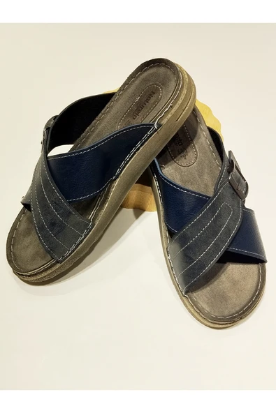 Monalisa Home 41 Numara Lacivert Renkli Figürlü Gösterişli Terlik ürün görseli