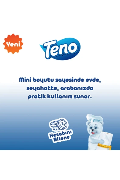 Mini Kağıt Havlu 24 Rulo (3 Rulo x 8 Paket) - Resim 4