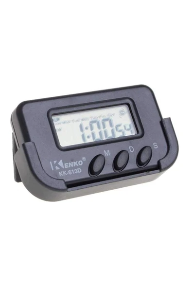 NACTUMU Ev ve Araç Kullanımı İçin Dijital Saat, Kronometreli ve Alarmlı Pilli Model