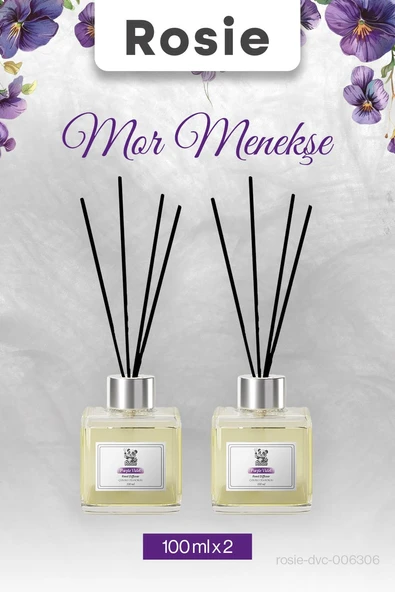 Rosie 2 adet Mor Menekşe Çubuklu Oda Kokusu 100 ml ürün görseli