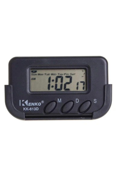 NACTUMU Ev ve Araç Kullanımı İçin Dijital Saat, Kronometreli ve Alarmlı Pilli Model - 4