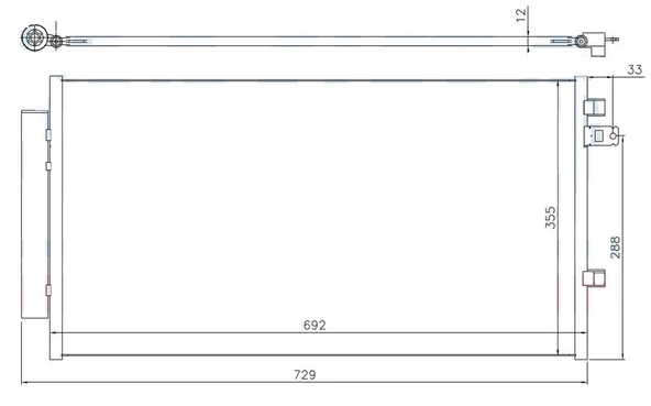 ORIS CFI773012 KLİMA KONDENSERİ FIAT 500X 14> JEEP RENEGADE 14> 51966751 ürün görseli