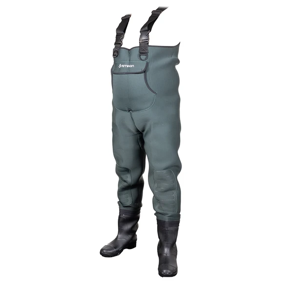 Remixon Neopren Yeşil PVC Bot Tulum Çizme Numara : 43 - Resim 3