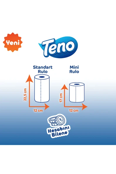 Mini Kağıt Havlu 24 Rulo (3 Rulo x 8 Paket) - Resim 6