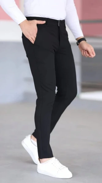 MDB Erkek Slim Fit Likralı Gabardin Pantolon - Resim 2