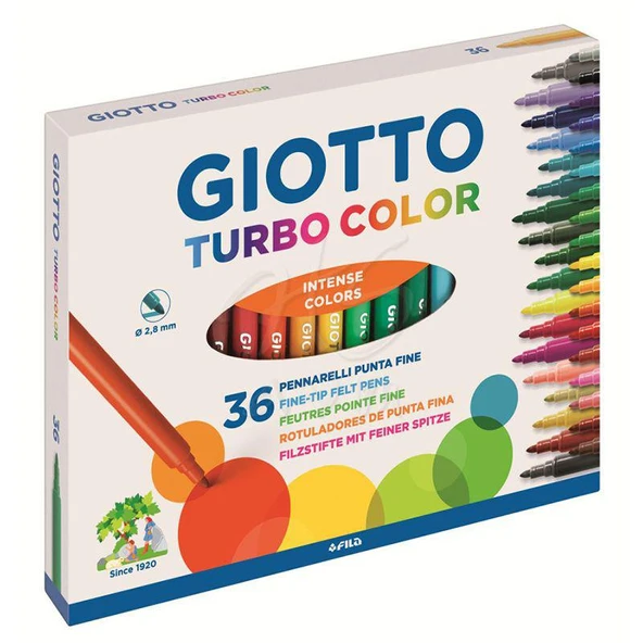 Giotto Turbo Color Keçeli Kalem 36'Lı Kutu 418000 ürün görseli