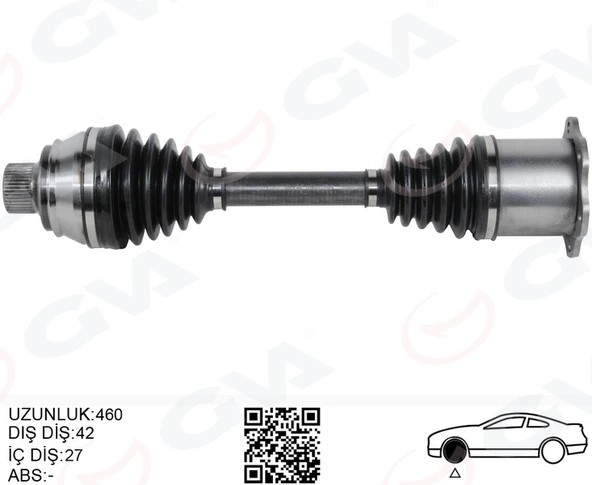 GVA 4475266 KOMPLE AKS SAĞ/SOL AUDI A4-A5 1.8TFSI-2.0 TDI 08- 8K0407271F-8K0407271Q-8K0407271AK ürün görseli