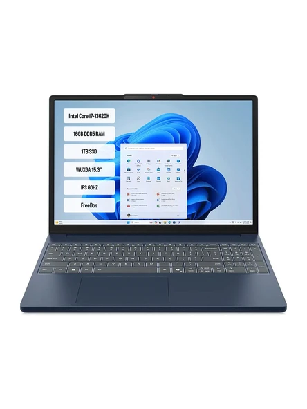 Lenovo IdeaPad Slim 3 Intel Core i7 13620H 16GB RAM 1TB SSD Freedos 15.3” WUXGA 83K10061TR