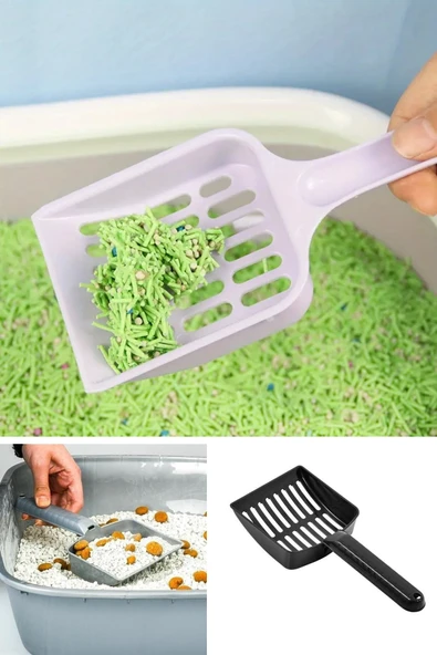 NACTUMU Plastik Evcil Hayvan Kedi Kumu Temizleme Küreği, Kolay Eleme Aparatı ürün görseli