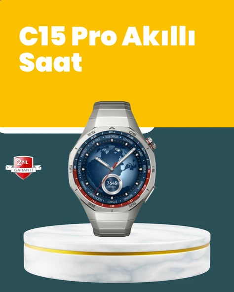 Akıllı Saat Nabız Ölçer, Adım Sayar ve Uyku Takip Özellikli ürün görseli