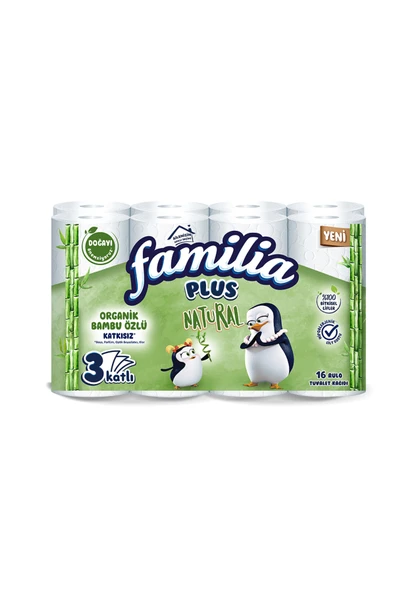 Familia Natural Tuvalet Kağıdı 16 Rulo x 3 Paket ( 48 Rulo ) ürün görseli