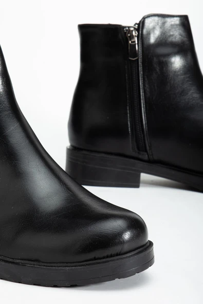 165-204 Siyah Yanki Günlük Kadın Bot - Resim 4