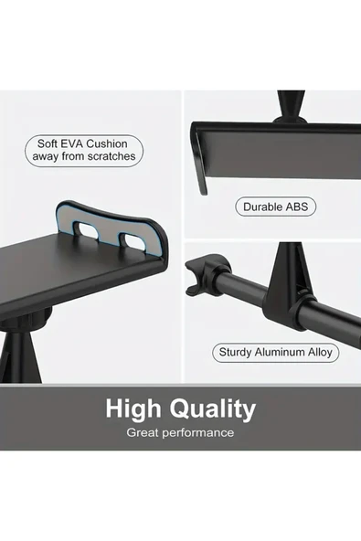 NACTUMU Ayarlanabilir Oto Koltuk Arkası Telefon ve Tablet Tutucu, 360 Derece Dönebilen Pratik Stand - Resim 5