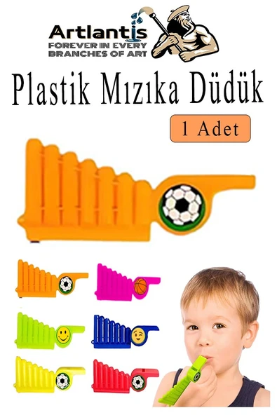 Mızıka Düdük 1 Adet Plastik Mızıka Plastik Düdük Nostalji Mızıka Oyuncak Karne Sınıf Çocuk Hediye
