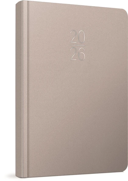 Gıpta 2026 Günlük Çizgili Ajanda 14x20 cm 100-ECK Gri ürün görseli 1