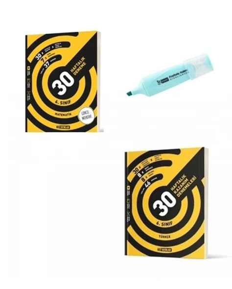 6.Sınıf Matematik Ve Türkçe 30 Haftalık Deneme (Yeni Müfredat)