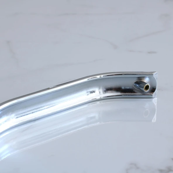 Mobilya Çekmece Mutfak Dolabı Dolap Kulpları Kapak Kulpu Kulbu Metal Krom Kulp 128 mm 12.8 cm - Resim 4