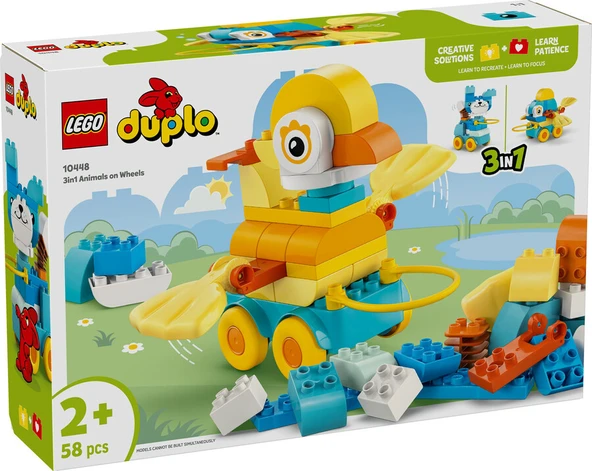 LEGO Duplo 3'ü 1 Arada Tekerlekli Hayvanlar 10448 - Resim 2