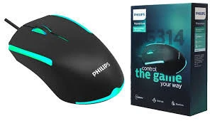 Philips G314 Sade Buz Mavi Ledli Maus - Resim 2