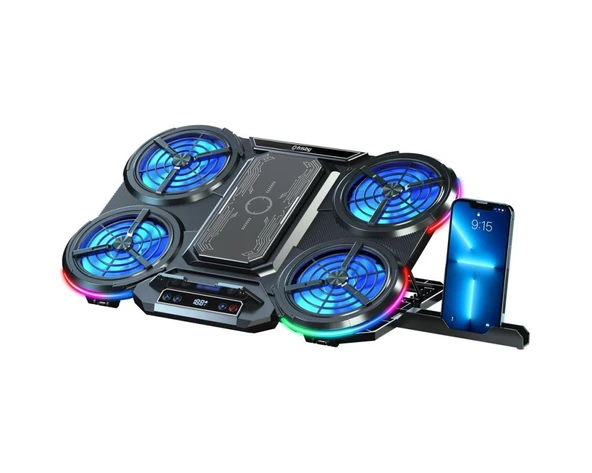 Frisby FNC-5270ST 1*80+4*100 fanlı notebook RGB stand ürün görseli 1
