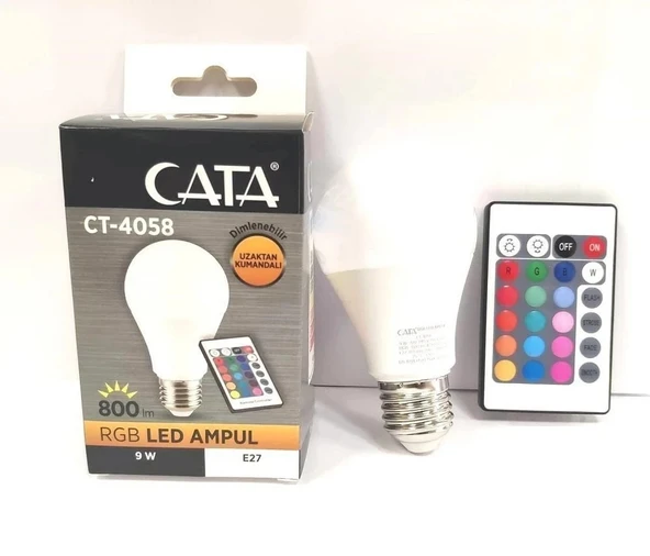 CATA CT 4058 9W LED AMPUL RGB KUMANDALI - Resim 4