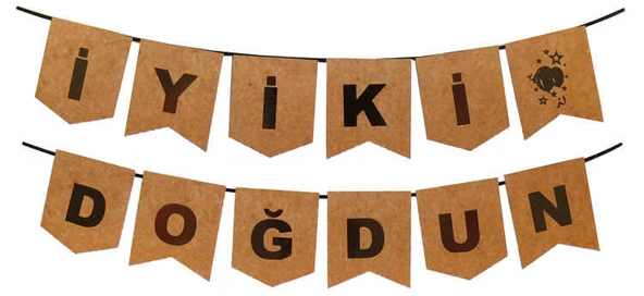 FLAMA İYİKİ DOĞDUN NATUREL KRAFT 1 ADET ürün görseli