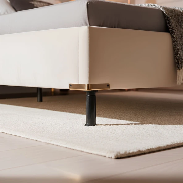 Ayarlanabilir Siyah Plastik Ayak Dolap Mobilya Tezgah Yükseltici Yükseltme Ayağı 1 Adet 15 Cm - Resim 3