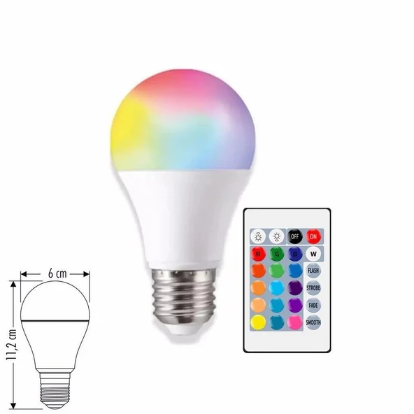 CATA CT 4058 9W LED AMPUL RGB KUMANDALI - Resim 3