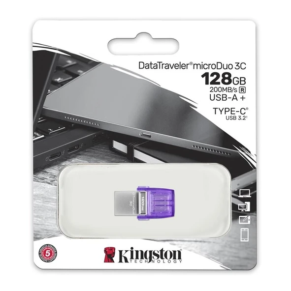 Kingston 128GB DT MicroDuo 3C DTDUO3CG3/128GB ürün görseli 1