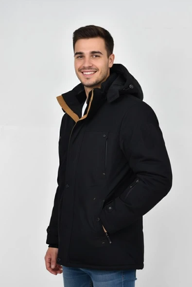 Erkek Kapüşonlu Spor Mont Regular Fit 3338 BGL-ST04903 - Resim 3