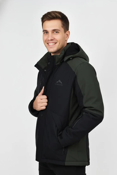 Erkek Kapüşonlu Spor Mont Regular Fit 3016 BGL-ST04904 - Resim 5