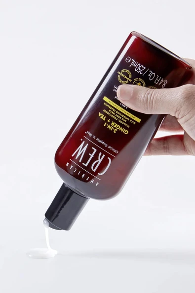 American Crew Men Ginger + Tea 3’ü 1 Arada Şampuan 250ML - 3