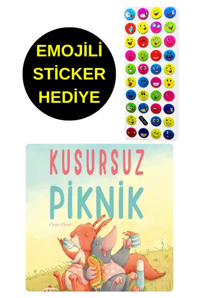 EMOJİLİ  STİCKER HEDİYE  - OKUL ÖNCESİ RESİMLİ KİTAPLAR  - KUSURSUZ PİKNİK ürün görseli
