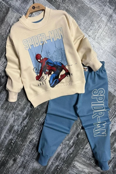 Örümcek Adam Mavi Renk Erkek Çocuk Eşofman Takım ürün görseli