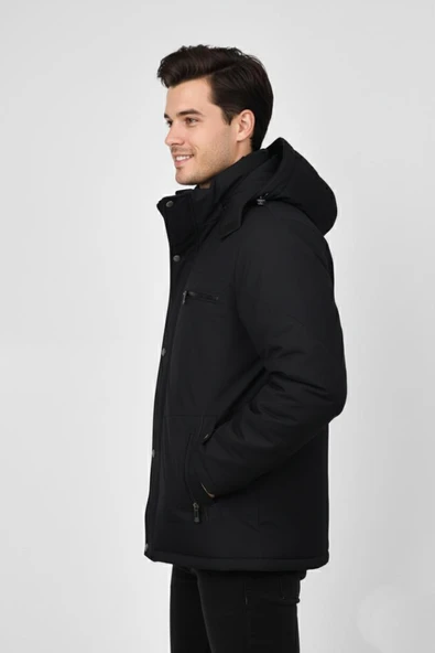 Erkek Kapüşonlu Spor Mont Regular Fit 3335 BGL-ST04902 - Resim 3