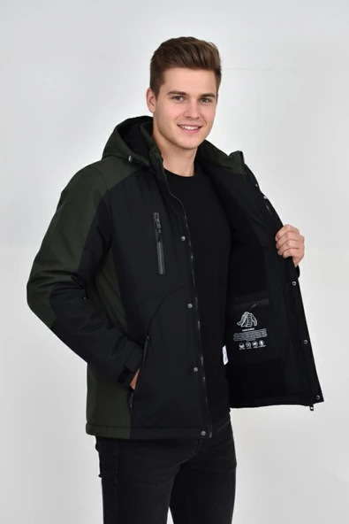 Erkek Kapüşonlu Spor Mont Regular Fit 3016 BGL-ST04904 - Resim 9