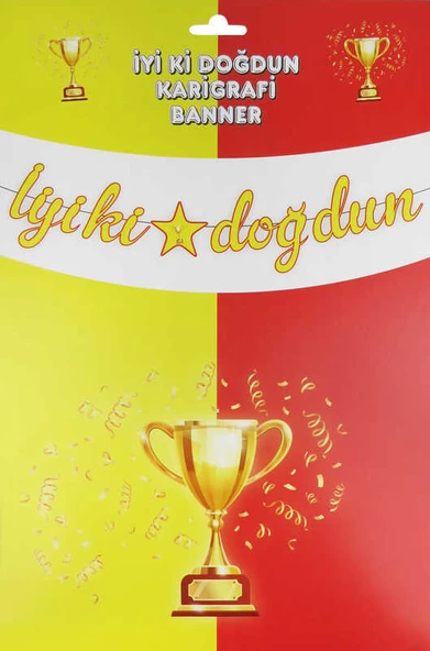 FLAMA KALİGRAFİ YAZI İYİKİ DOĞDUN FUTBOL 1 ADET - Resim 3