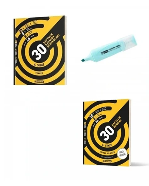 6.Sınıf Türkçe Ve Sosyal Bilgiler 30 Haftalık Deneme (Yeni Müfredat) ürün görseli