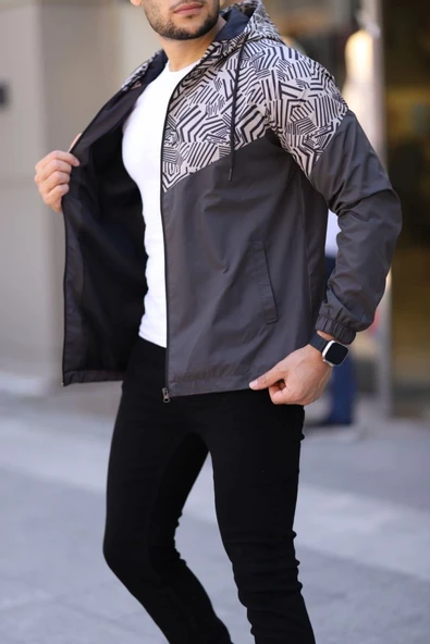 Unisex Kapüşonlu İçi Astarlı Yağmurluk - Kahve ürün görseli