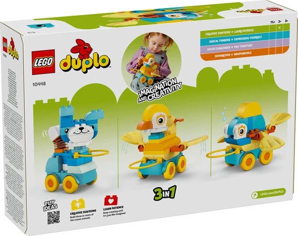 LEGO Duplo 3'ü 1 Arada Tekerlekli Hayvanlar 10448 - Resim 7