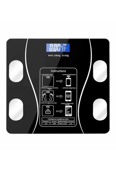 NACTUMU Akıllı Dijital Baskül, Yağ Ölçer ve Bluetooth Bağlantılı Fonksiyonel Tartı ürün görseli