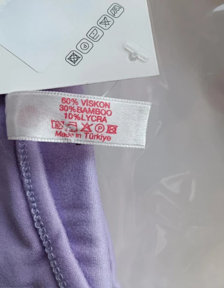 Pijamoni Kadın Milan Büyük Beden Bisiklet Yaka Uzun Kol İnce Pijama Takımı 7666/22 - 1 Adet  4XL Mavi - Resim 3