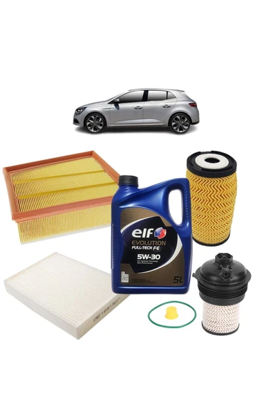 SARDES Megane 4 Saloon 1.5 Dci Hp90 Kw66 K9K656 2016-2025+Elf 5w30 5lt 2025 ürün görseli