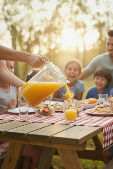 Akrilik 2 Lt Şeffaf Sürahi (Buzdolabı Kapak Rafına Sığar) - Resim 3