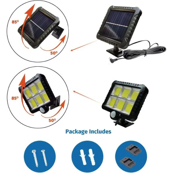 Hareket Sensörlü Solar Lamba - 3
